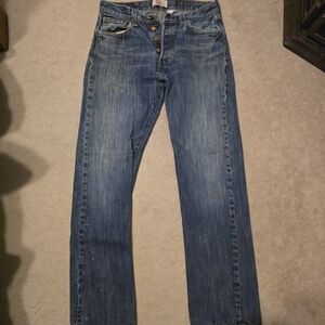 Levi's Straight Leg Blue Jeans